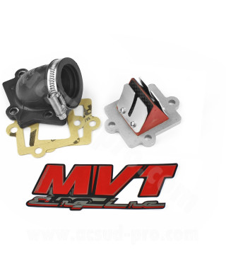 ADMISSION MVT RACING VITON CARBONE ADAPT. NITRO / AEROX Ø28mm (CL 30)