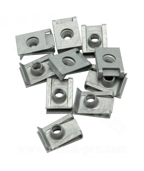 AGRAFES DE CARROSSERIE M6 (SACHET DE 10 PIECES)