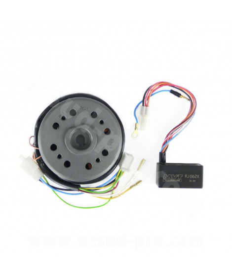 ALLUMAGE ELECTRONIQUE MVT MILLENIUM  EXT104 - PEUGEOT 103 SPX 12V CDI BLEU - ALLUMAGE ROTOR EXTERNE FORGÉ ANALOGIQUE VARIABLE