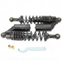 AMORTISSEUR ARRIERE NOIR A GAZ UNIVERSEL  L : 330mm (LA PAIRE)  SE MONTE SUR ARCHIVE / TNT MOTOR CITY 50 /125CC