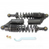 AMORTISSEUR ARRIERE NOIR A GAZ UNIVERSEL  L : 330mm (LA PAIRE)  SE MONTE SUR ARCHIVE / TNT MOTOR CITY 50 /125CC