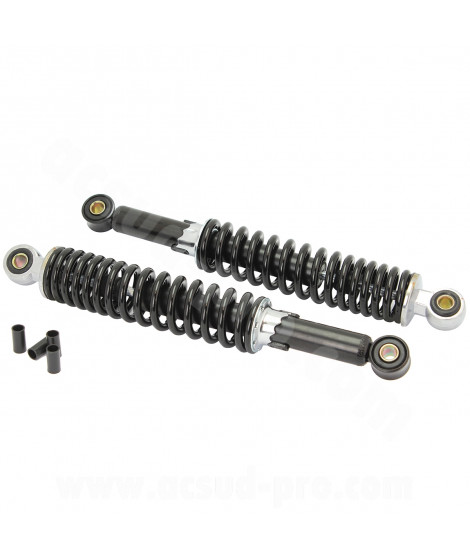 AMORTISSEURS REGLABLES ADAPT. PEUGEOT 103 NOIRS (L 310mm)