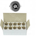 AMPOULE / LAMPE BA15S 12V-5W BLANC (FEU ARRIERE+STOP-CLIGNOTANTS)   ( VENDU BOITE DE 10PCS )