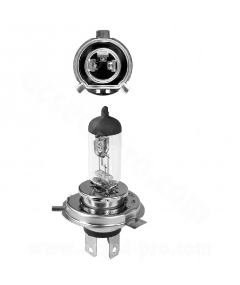 AMPOULE / LAMPE HALOGENE HS1 12V 35/35W CLASSIC CULOT PX43t BLANC ( PROJECTEUR) ( VENDU A L UNITE ) ARCHIVE SCRAMBLER