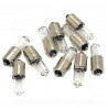 AMPOULE / LAMPE HALOGENE MINIATURE H6W 12V 6W CULOT BAX9S TEMOIN ERGOTS DECALES BLANC (CLIGNOTANT)  ( VENDU BOITE DE 10PCS )