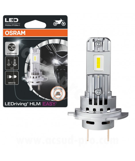 AMPOULE/LAMPE OSRAM 12V-16W H7/H18 LEDriving HLM EASY PX26d / PY26d-1 *