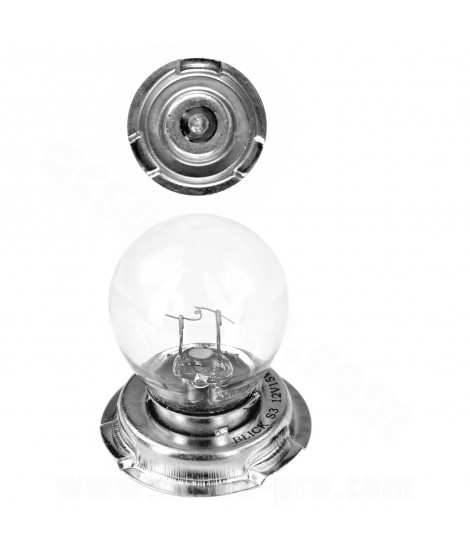 AMPOULE / LAMPE STANDARD 12V 15W CULOT P26s NORME S3 BLANC (PROJECTEUR) (VENDU A L'UNITE)