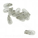 AMPOULE / LAMPE STANDARD 12V 5W CULOT W2.1 x 9.5D NORME W5W T10 WEDGE BLANC (CLIGNOTANT) ( VENDU BOITE DE 10PCS )
