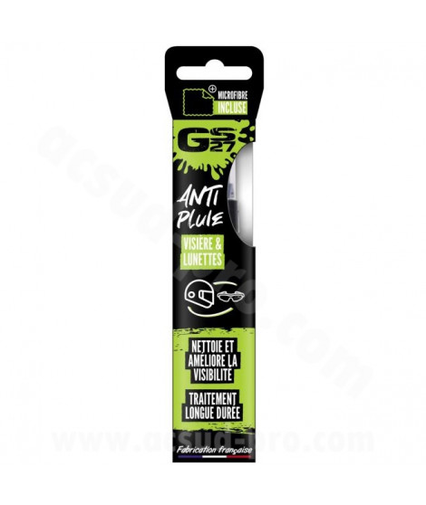 ANTI-PLUIE GS27 VISIÈRE & LUNETTES 75 ML + MICROFIBRE 12 X 12