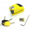 ANTIVOL BLOQUE DISQUE ALARME B-LOCK-10 JAUNE / NOIR AUVRAY CLASSE SRA HOMOLOGUE