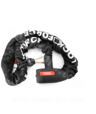 ANTIVOL CHAINE LOCKFORCE ANACONDA 1.80m (MAILLON Ø10)