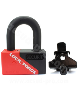 ANTIVOL MINI U 55 X 43 + SUPPORT LOCKFORCE SECURIT  Ø16.5 / 3 CLES (HOMOLOGUEE SRA)