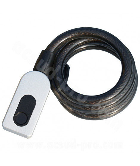 ANTIVOL VELO A CABLE LOCKFORCE EMPREINTE DIGITALE Ø12mm 1.07m
