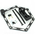 ANTIVOL VELO ARTICULE A CLE LOCK FORCE GRENAT L 0.9m