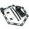 ANTIVOL VELO ARTICULE A CLE LOCK FORCE GRENAT L 0.9m