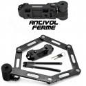 ANTIVOL VELO ARTICULE A CLE WTP GRENAT L 0.75m