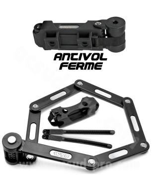 ANTIVOL VELO ARTICULE A CODE WTP GRENAT L 0.8m