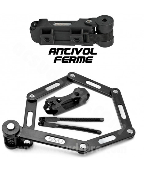 ANTIVOL VELO ARTICULE A CODE WTP GRENAT L 0.8m