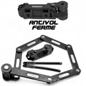 ANTIVOL VELO ARTICULE A CODE WTP GRENAT L 0.8m
