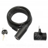 ANTIVOL VELO SPIRAL A CLE PERF Ø8mm L 1.50m  (LIVRE AVEC SUPPORT)