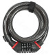 ANTIVOL VELO SPIRAL A CODE ZEFAL K-TRAZ C9 HAUTE SECURITE Ø15mm L 1.80m