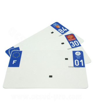 BANDE FILM REFLECTO PLAQUE IMMATRICULATION 210X130 DEP.40