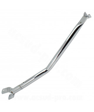 BARRE DE RENFORT CHROME COUDEE RONDE ADAPT. PEUGEOT 103 MVL  / SP / VOGUE