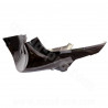 BAS DE CAISSE  ADAPT. MBK NITRO / YAMAHA AEROX 1998-2012 NOIR MAT