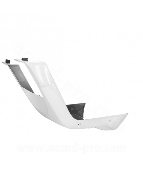 BAS DE CAISSE / CACHE INFERIEUR CHASSIS ADAPT. MBK 50 BOOSTER 2004 / YAMAHA 50 BWS 2004  BLANC