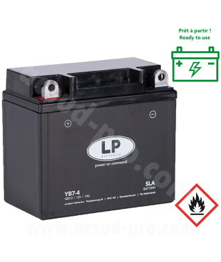 BATTERIE LANDPORT LB7-4 12V-4  12V 7A  SLA SANS ENTRETIEN  137 x 75 x 124