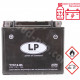 BATTERIE LANDPORT LTX12-BS 12V 10Ah SANS ENTRETIEN AGM (PIAGGIO BEVERLY/LIBERTY/X10 125cc) (EQUIVALENT YTX12-BS)