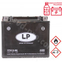 BATTERIE LANDPORT LTX12-BS 12V 10Ah SANS ENTRETIEN AGM (PIAGGIO BEVERLY/LIBERTY/X10 125cc) (EQUIVALENT YTX12-BS)