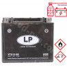 BATTERIE LANDPORT LTX12-BS 12V 10Ah SANS ENTRETIEN AGM (PIAGGIO BEVERLY/LIBERTY/X10 125cc) (EQUIVALENT YTX12-BS)