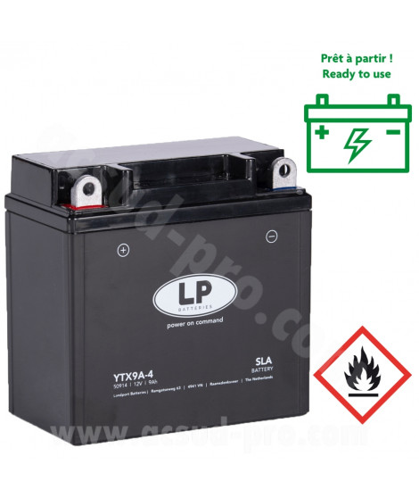 BATTERIE LANDPORT LTX9A-4 12V 9Ah SANS ENTRETIEN SLA/TECHNOLOGIE AGM ( YB9B )