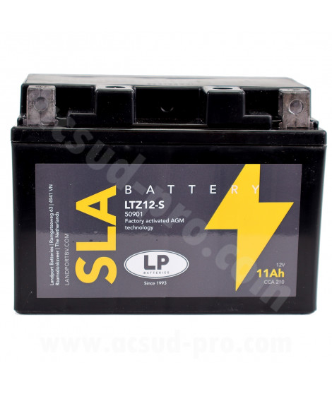 BATTERIE LANDPORT LTZ12S 12V-11A SANS ENTRETIEN SLA/TECHNOLOGIE AGM  ( YTZ12S )