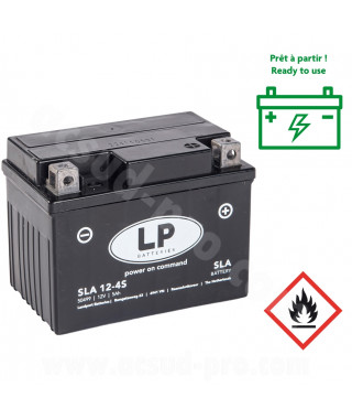 BATTERIE LANDPORT YTZ5S 12-4S 12V 5A SANS ENTRETIEN SLA / TECHNOLOGIE AGM  ( YTX4L-BS / YB4L-B )