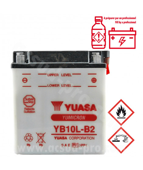 BATTERIE YUASA YB10L-B2 12V-11.6 Ah  PIAGGIO X9 125