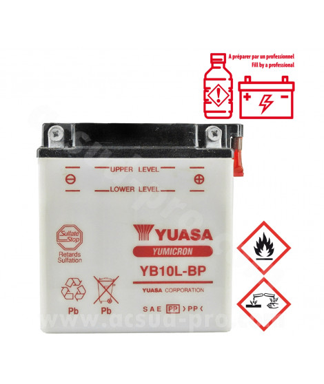 BATTERIE YUASA YB10L-BP 12V-12.6 Ah  PIAGGIO X8/X9 125