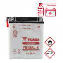 BATTERIE YUASA YB12AL-A 12V-12.6 Ah APRILIA ATLANTIC/SCARABEO/PEUGEOT SATELIS 125