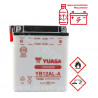 BATTERIE YUASA YB12AL-A 12V-12.6 Ah APRILIA ATLANTIC/SCARABEO/PEUGEOT SATELIS 125