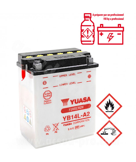 BATTERIE YUASA YB14L-A2 12V-14.7Ah