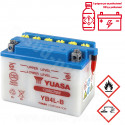 BATTERIE YUASA YB4L-B 12V-4A TOUS SCOOTERS 50cc (LIVRE SANS ACIDE)