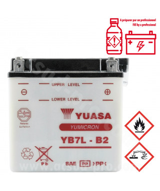 BATTERIE YUASA YB7L-B2 12V-8A  MAJESTY/SKYLINER 125