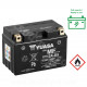 BATTERIE YUASA YT12A-BS 12V-10.5A AGM - SANS ENTRETIEN -LIVREE AVEC PACK ACIDE