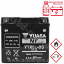 BATTERIE YUASA YTX5L-BS 12V-4.2Ah MF SANS ENTRETIEN LIVREE AVEC PACK ACIDE
