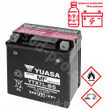 BATTERIE YUASA YTX7L-BS 12V-6A MF SANS ENTRETIEN LIVREE AVEC PACK ACIDE