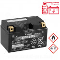 BATTERIE YUASA YTZ10S 12V-9.1Ah  MF ACTIVEE EN USINE PRETE A L'EMPLOI