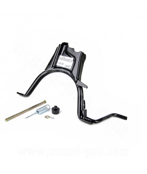 BEQUILLE CENTRALE BUZZETTI ADAPT. MBK 50 BOOSTER 2004. ROCKET. NG / YAMAHA 50 BWS 2004. BUMP. SPY NOIR  ( 8595 )