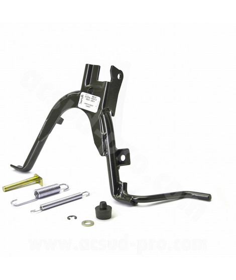 BEQUILLE CENTRALE BUZZETTI ADAPT. MBK 50 OVETTO 2T. MACH G / YAMAHA 50 NEOS 2T. JOG R NOIR  (OEM : 5AD-F7111-01) ( 8612 )