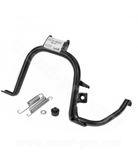 BEQUILLE CENTRALE BUZZETTI ADAPT. MBK 50 OVETTO 4T / YAMAHA 50 NEOS 4T NOIR  ( 8613 )
